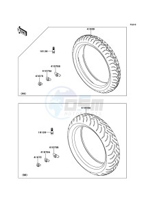 VERSYS KLE650B9F GB XX (EU ME A(FRICA) drawing Tires