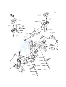 KLX250 KLX250SHF XX (EU ME A(FRICA) drawing Footrests