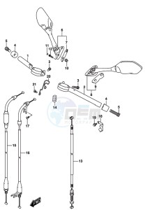 GSX-R1000 ARZ drawing HANDLEBAR