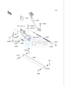 VN 750 A [VULCAN 750] (A15-A19) [VULCAN 750] drawing BRAKE PEDAL_TORQUE LINK