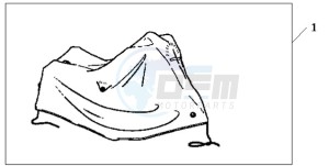 FES1259 France - (F / CMF) drawing BODY COVER XL HONDA LOGO