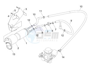 LXV 125 4T Navy (Euro 3) drawing Supply system