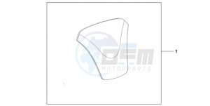 VFR800A9 France - (F / ABS CMF MME) drawing TANK PAD