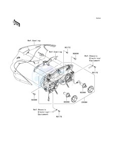 ZX636 C [NINJA ZX-6R] (C6F) D6F drawing HEADLIGHT-- S- -