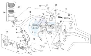 RSV 1000 Tuono drawing Clutch pump