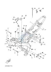 MT125A MT-125 ABS (5D7M) drawing FRAME