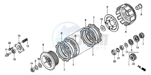 XR250R drawing CLUTCH