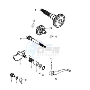 FOX GSXA EU drawing DRIVE SHAFTS / KICKSTARTER