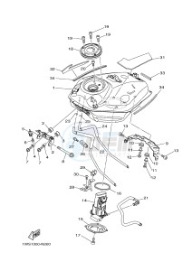 MT07A MT-07 ABS 700 (1XBH 1XBJ) drawing FUEL TANK