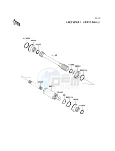 KVF 360 A [PARAIRIE 360 4X4] (A1-A3) PRAIRIE 360 4X4] drawing DRIVE SHAFT-PROPELLER-- A2_A3- -