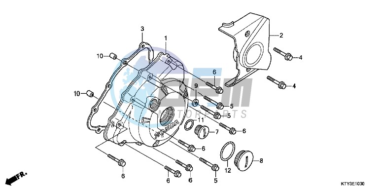 LEFT CRANKCASE COVER