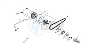 HD 2 125 drawing CYLINDER HEAD COVER / CAMSHAFT CHAIN