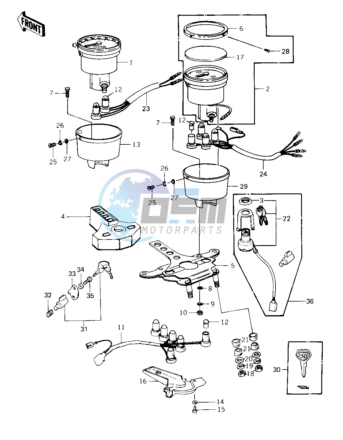 METERS_IGNITION SWITCH -- 79-81 C2_C3- -