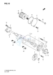 LT-R450 (E28-E33) drawing OIL PUMP