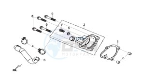 GTS 125I drawing WATERPOMP COVER