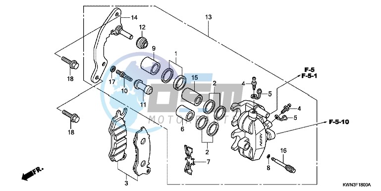 FRONT BRAKE CALIPER