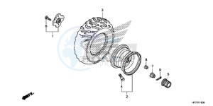 TRX420FPAD TRX420 Europe Direct - (ED) drawing REAR WHEEL