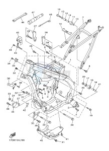 YZ250F (17D9 17DA 17DB 17DC) drawing FRAME