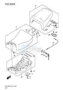 GSX-1250F ABS EU drawing SEAT