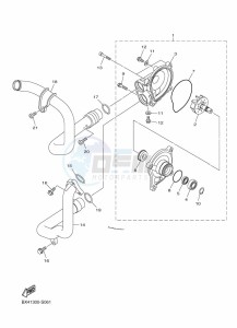 YZF-R1 (BX4D) drawing WATER PUMP