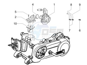 Runner 50 SP SC drawing Carburettor assembly - Union pipe