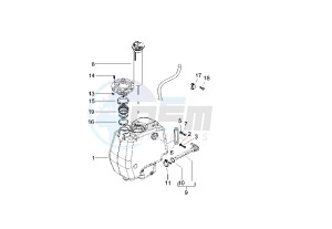 Runner PUREJET 50 drawing Fuel Tank