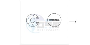 CB600FA9 Spain - (SP / ABS) drawing CRANKCASE COVER SET PEARL COOL WHITE