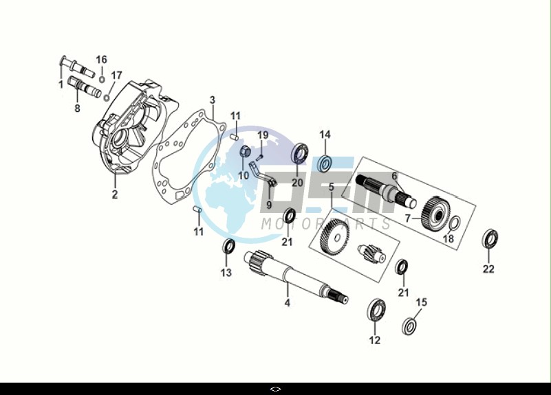 MISSION CASE-DRIVE SHAFT