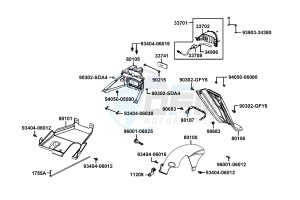 AGILITY DELIVER 50cc drawing Tail Light