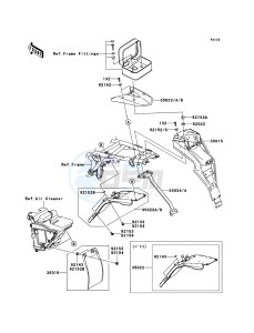 D-TRACKER 125 KLX125DEF XX (EU ME A(FRICA) drawing Rear Fender(s)