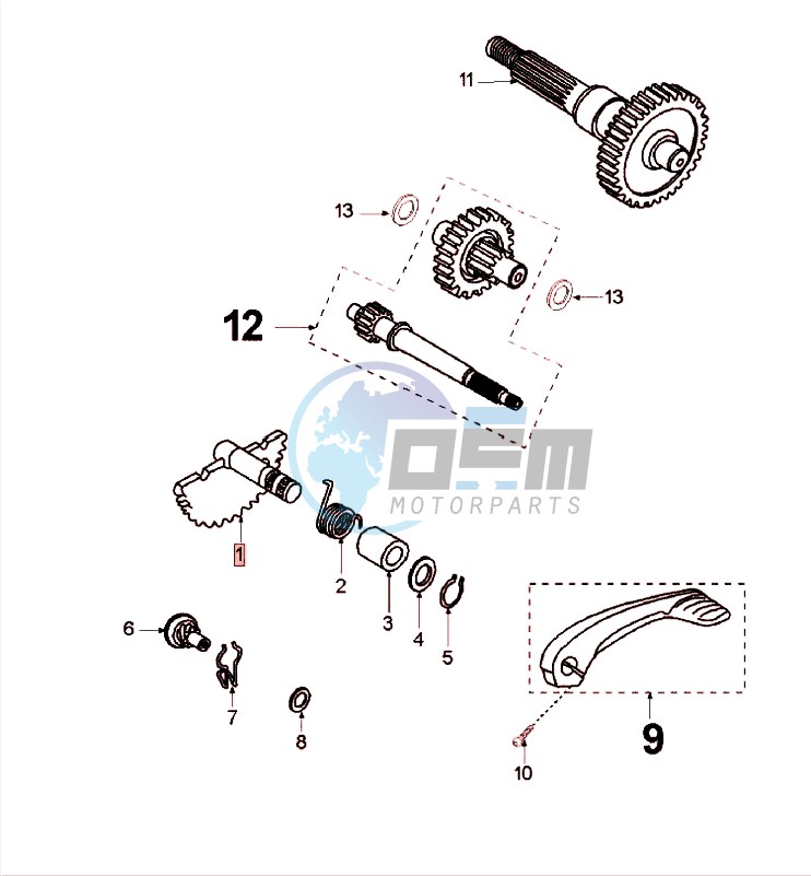 DRIVE SHAFTS / KICKSTARTER