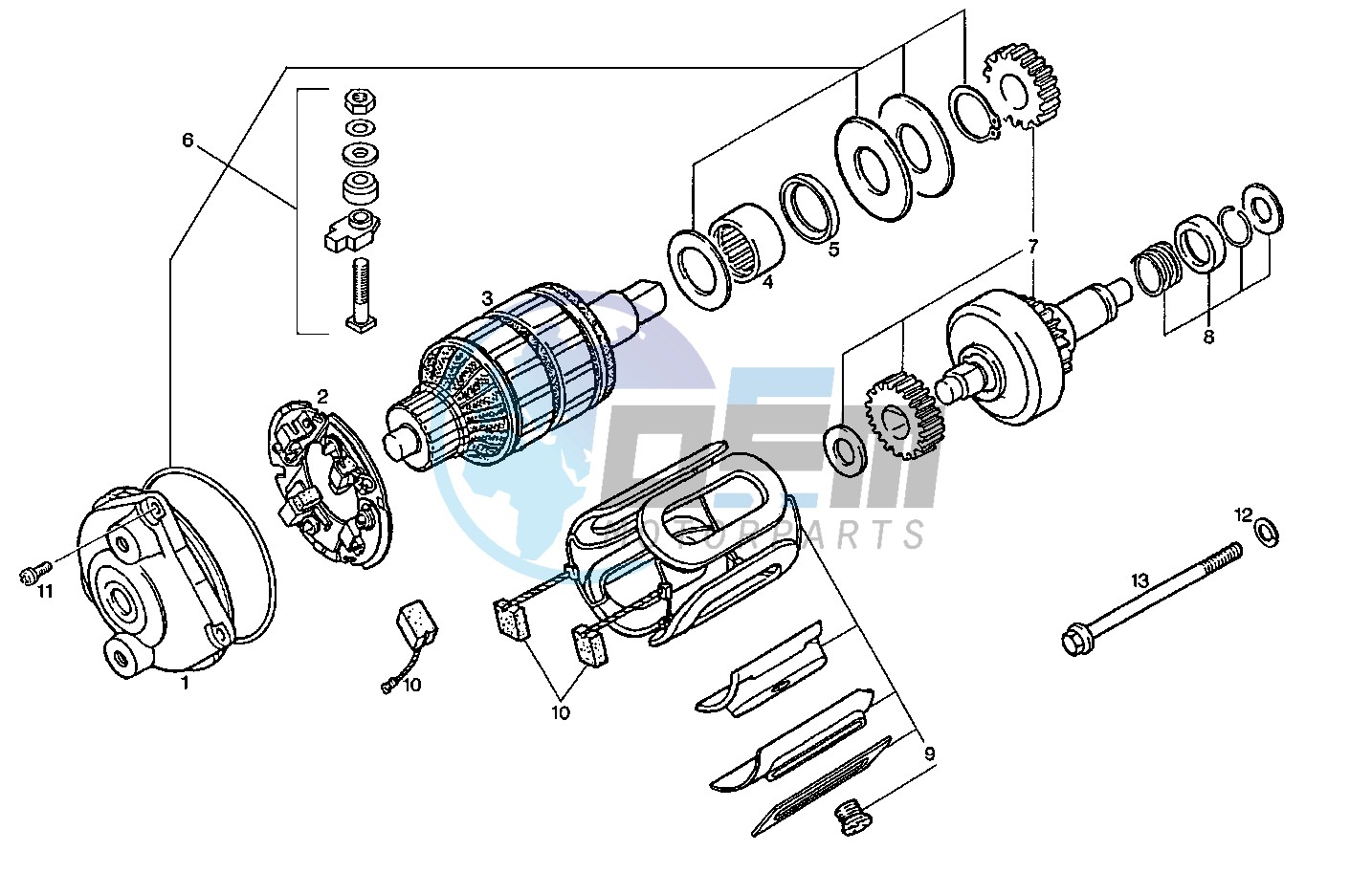 Starting motor