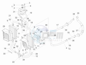 GTS 300 ie Touring drawing Cooling system