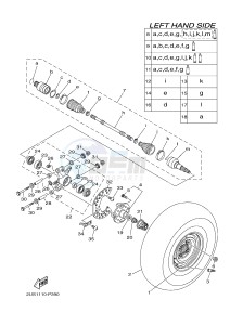 YXC700E VIKING VI EPS (2US9) drawing REAR WHEEL