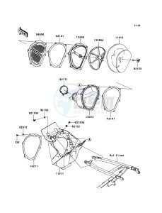 KX450F KX450EBF EU drawing Air Cleaner