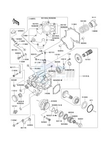 VN 1600 B [VULCAN 1600 MEAN STREAK] (B6F-B8FA) B7F drawing FRONT BEVEL GEAR