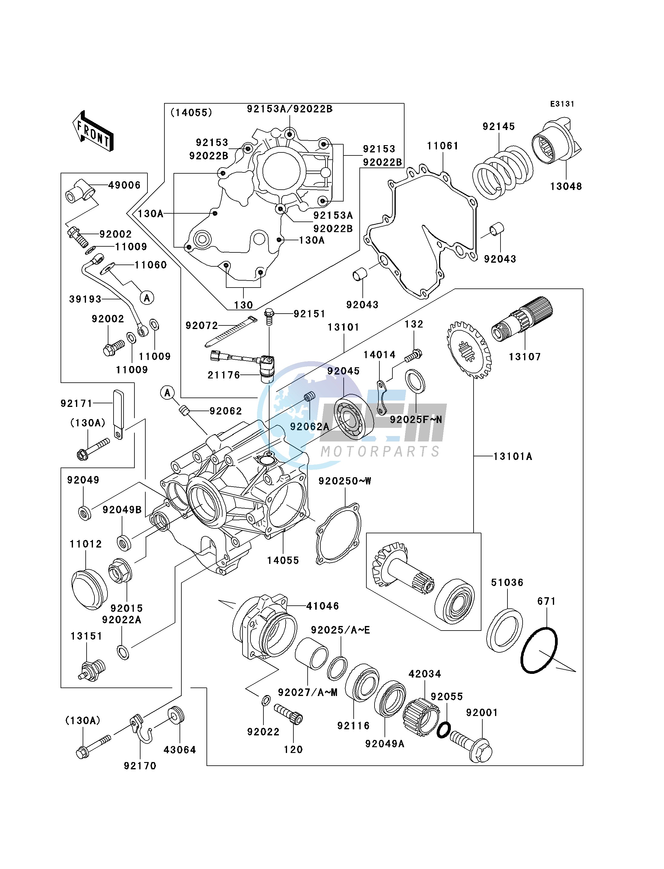 FRONT BEVEL GEAR