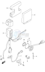 DF 60A drawing PTT Switch/Engine Control Unit High Thrust