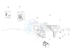 V7 II Racer ABS 750 drawing Rear brake caliper