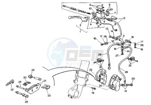 ELEPHANT 900 drawing FRONT BRAKE SYSTEM