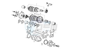 SENDA SM X-TREM 2A EDIZIONE - 50 CC VTHSR2C1A EU2 2A EDIZIONE drawing GEAR BOX