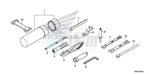 TRX420TM1G TRX500FA Europe Direct - (ED) drawing TOOLS