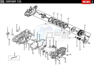 CENTURY-125-E4-BLACK drawing CRANKSHAFT CARTER