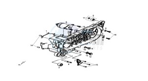 CROX 50 drawing CRANKCASE - STARTER