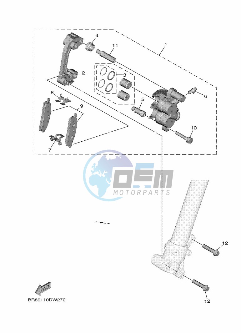 FRONT BRAKE CALIPER