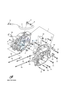 TT-R110E (B51U) drawing CRANKCASE