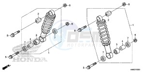 TRX250TME FOURTRAX RECON Europe Direct - (ED) drawing FRONT CUSHION