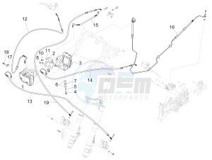 X10 350 4t 4v ie e3 drawing Brakes pipes - Calipers (ABS)