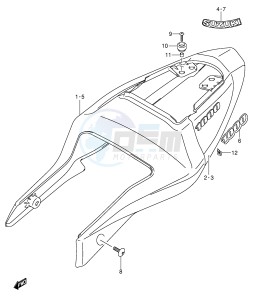 GSX-R1000 (E2) drawing FRAME COVER (MODEL K4)