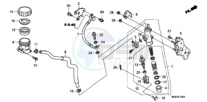 VFR1200FC drawing RR. BRAKE MASTER CYLINDER